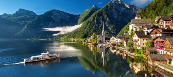 hallstatt, austria, mountain lake